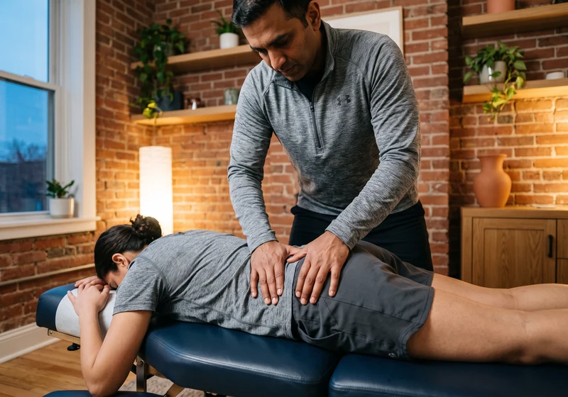 Doctor of Physical Therapy providing Manual Therapy treatment