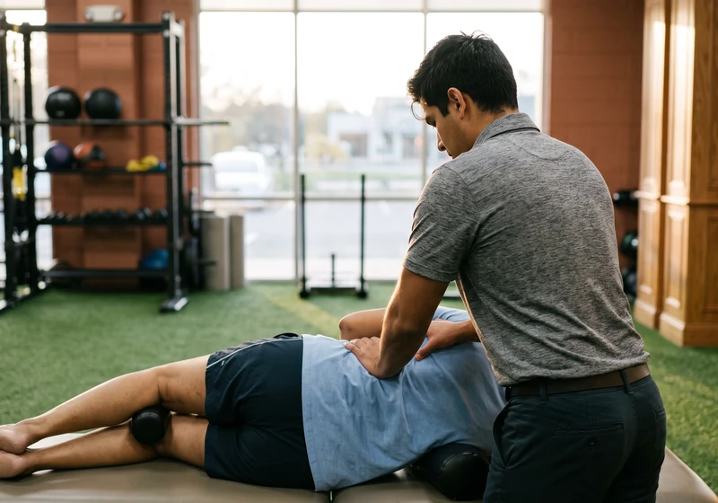 Doctor of Physical Therapy providing Spinal Manipulation treatment